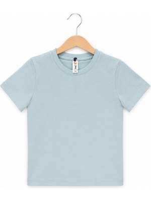 H&c %100 Pamuk Bebek Çocuk Bisiklet Yakalı Kısa Kollu Relax Kız Erkek Çocuk T-Shirt Çok Renkli