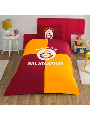 Taç Lisanslı Galatasaray Efsane Pamuk Tek Kişilik Nevresim Takımı