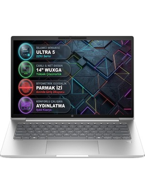 Hp Probook 4 G1I Intel Core Ultra 5 225U 40GB 1tb SSD 14" Wuxga Windows 11 Pro Laptop, Notebook D21PFET 020