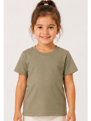 H&c %100 Pamuk Bebek Çocuk Bisiklet Yakalı Kısa Kollu Relax Kız Erkek Çocuk T-Shirt Çok Renkli