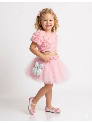 Cocosiss Kız Bebek Çantalı Rose Crop Takım CCS-2642