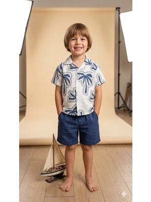 Name Baby & Kids Erkek Çocuk Palmiyeli Müslün Takım JAB-13580