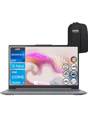 Lenovo Ideapad Slim 3 I5-13420H 8gb Ram 512GB SSD 15,6" Fhd W11 83EM00C7TR Taşınabilir Bilgisayar