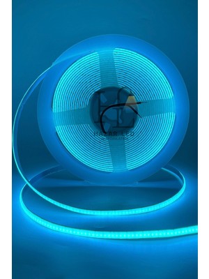 Hazar Led 5 Volt 5mm 400 Ledli Ince Esnek Cob Şerit LED Turkuaz IP20 5 Metre