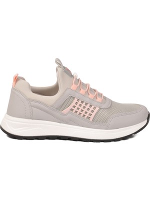 Walkway Buz-Pudra Hava Alabilen Tekstil Esnek Unisex Spor Ayakkabı 9060 G