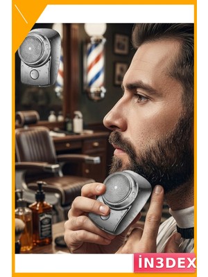 İn3dex Mini USB Şarjlı Tıraş Makinesi Islak Kuru Kullanım Ipx6