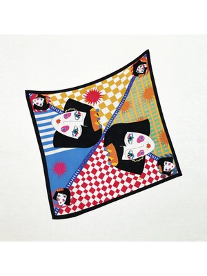 Tarzını Seç Siyah Queen Fular / Bandana / Aksesuar / Şal / Eşarp 70X70
