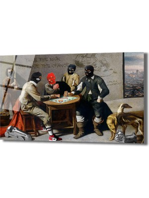 GLAZELLA Hayat Bir Monopoly: Risk ve Şans Temalı Modern Cam Tablo