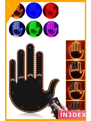 İn3dex Amber Renk 176 LED El Hareketiyle Kontrol Edilebilen Bisiklet Güvenlik Işığı