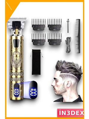 İn3dex Çok Amaçlı Şarjlı Saç Sakal Tıraş Makinesi Seti 3 Başlık