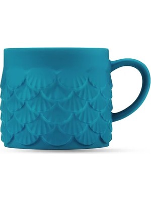 Starbucks® Yumuşak Dokulu Deniz Kabuklu Mavi Seramik Kupa - 355ml - 11182304