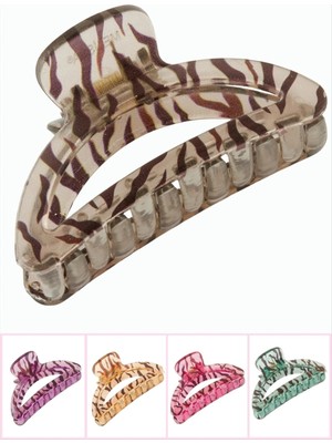 Eco Lounge Zebra Desenli Oval Mandal Toka 8 cm