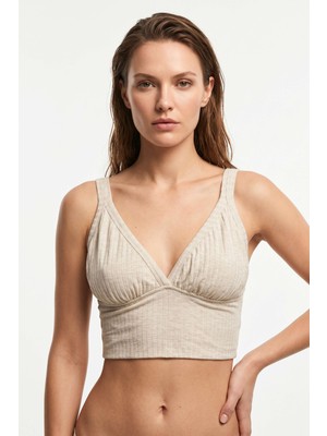 Obje Kadın Kahve Melanj Kaşkorse Bralet