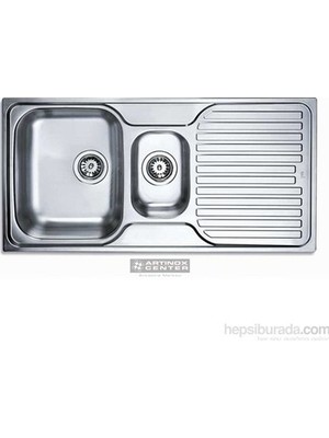 Teka Princess 60 B 1.5 Gözlü Paslanmaz Çelik Evye Sağ Damlalık Mutfak Tezgahı İçin 1000 x 500 mm