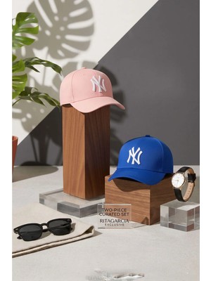 Elif İç Giyim Unisex Ny Nakışlı Kep Şapka 2'li Set