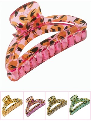 Eco Lounge Çiçek Desenli Oval Mandal Toka 8 cm