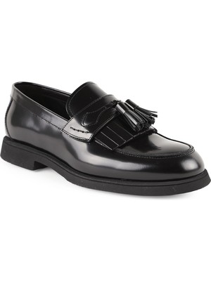 Libero L5919 Hakiki Açma Deri Erkek Loafer Ayakkabı - Püsküllü Klasik Model