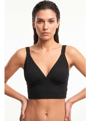 Obje Kadın Siyah Melanj Kaşkorse Bralet