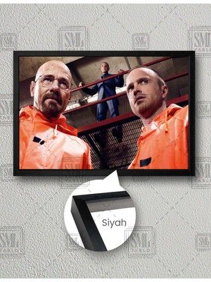 SML Tablo Breaking Bad Dizi Film Sanat Dekor Yatay Çerçeveli Kanvas Tablo