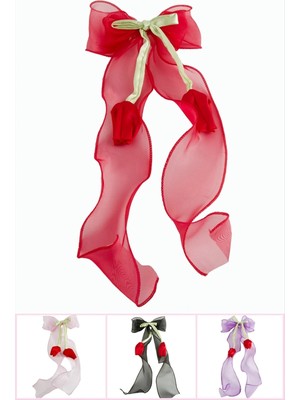 Eco Lounge Gül Fiyong Tül Otomatik Toka 30 cm