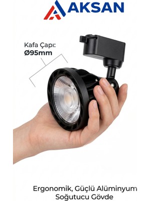 Cata CT-5314 Karina 33W Siyah Kasa Beyaz Işık (6000K) LED Ray Spot
