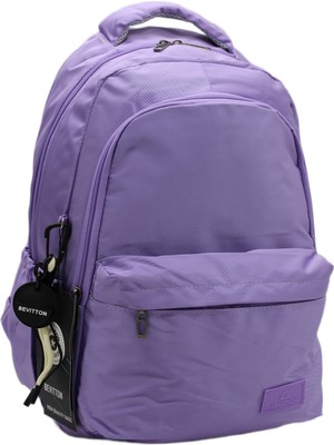 Bevitton Su Geçirmez Kumaş Okul Çantası Moden Unisex Lila Renk Okul Sırt Çantası 2200