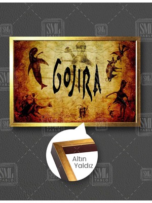 SML Tablo Gojıra Efsana Grup Metal Müzik Joe Duplantier Sanat Dekor Yatay Çerçeveli Kanvas Tablo