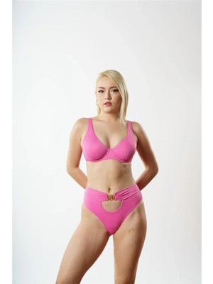D'Lingerie Rose Telli Toparlayıcı Bikini Takımı - DM1985