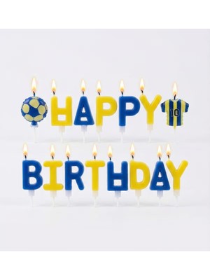 Gaye Tedarik Sarı-Lacivert Happy Birthday Mum Set