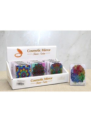 Nevamel® Mandala Desenli Hareketli Sulu El Aynası - Model 2