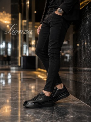 Marcomen Deri Günlük Şık Esnek Taban Sneaker