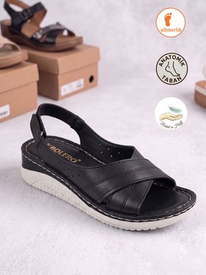 Albishoes Kadın Anne Sandalet Yumuşak Hafif Rahat Taban Anatomik Yazlık Kadın Sandalet Terlik