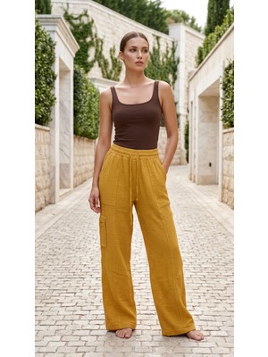 Meltem Collection Polo Bol Paça Müslin Pantolon