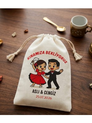 Zeren Kına Hatırası -50 Adet 10CM*15CM Kese