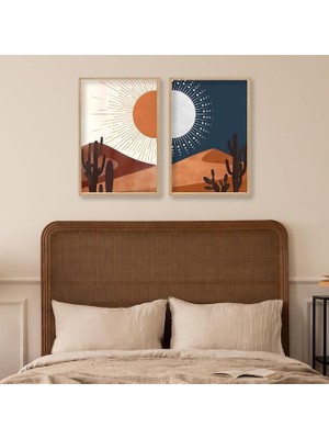 Nt Handmade Mc Home Art Çerçeveli Uv Baskı 2'li Soyut Manzaralı Duvar Tablosu – Modern & Şık Duvar Dekoru