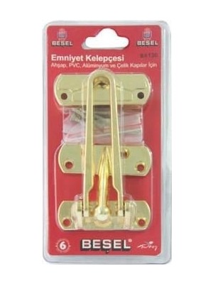 TeknoKapsül Başel Kapı Emniyet Kelepçesi Sarı