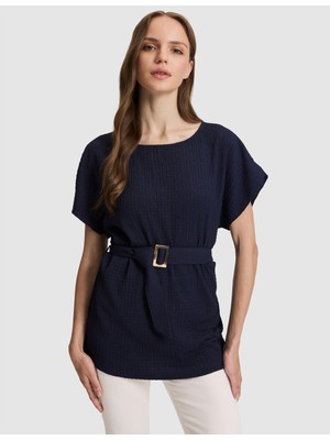Pierre Cardin Kadın Lacivert Comfort Fit Örme Bluz 50319881-VR033