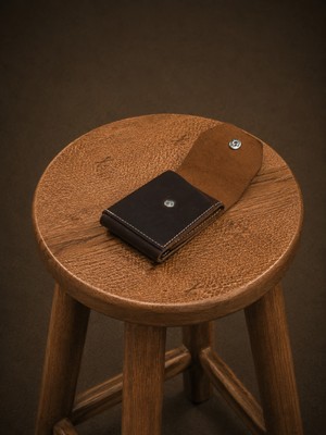 Maderiva Leather El Yapımı Hakiki Deri Minimalist Kartlık Cüzdan Viento