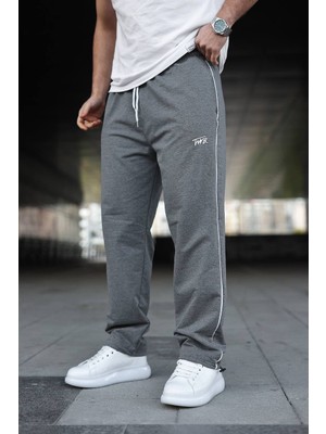 Comstar Erkek Yazı Baskılı Beli Lastikli Jogger Füme Eşofman Altı