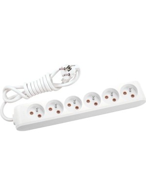 TeknoKapsül Multi-Let Kablolu Grup Priz 6'' Lı 5 Metre