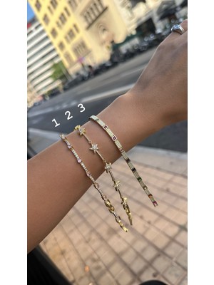 Shop Krutzo Xupıng Özel Seri 14K Taşlı Renkli Bileklik