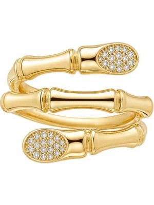 Xuping 14K 3 Sıra Yılan Model Yüzük