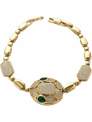 Xuping 14K Yılan Kafa Model Bileklik
