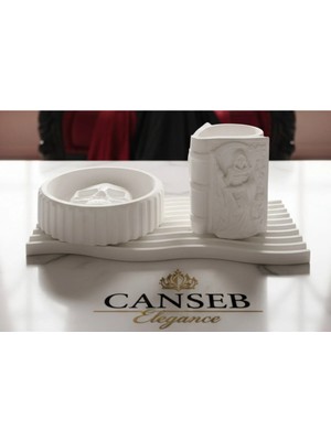 Canseb Elegance 3'lü Kuru Kafa Küllük Dekor & Kalemlik - Rock Style - Decor - Chopper- Bohem - Iskandinav Tarzı - Vazo - Dekoratif Vazo - Obje - Biblo - Heykel - Hediyelik - Dekor Obje - Rock - Skull - Kuru Kafa
