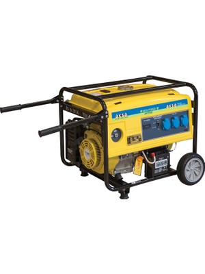 Aksa AAP-5500 5,5kVA Benzinli İpli Jeneratör 4500 W Güç ile 73 dB Ses Seviyesinde Taşınabilir