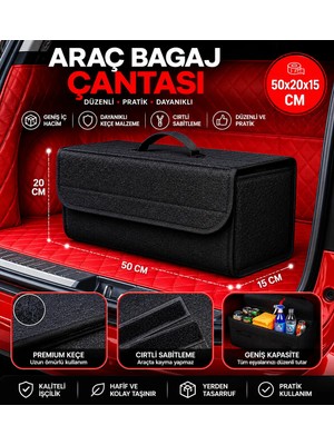 Araba Bagaj Organizer Araç Bagaj Çantası Alet Eşya Düzenleyici Cepli Çanta Oto