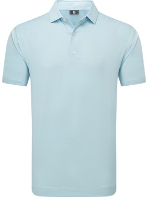 Footjoy Micro Feeder Stripe Lisle Erkek T-Shirt Açık Mavi 34134
