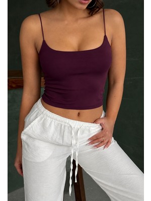 Opendo Ip Askılı Body Crop Top Üst