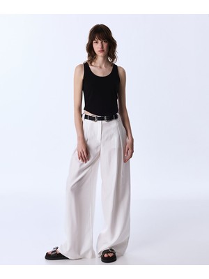 Twist Çift Tokalı Kemerli Pantolon TS1260003380018