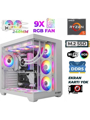 Xaser Raze X360 Ryzen 5 7500X3D 32GB Ddr5 Ram 1tb M.2 Nvme SSD Hazır Tavsiye Sistem